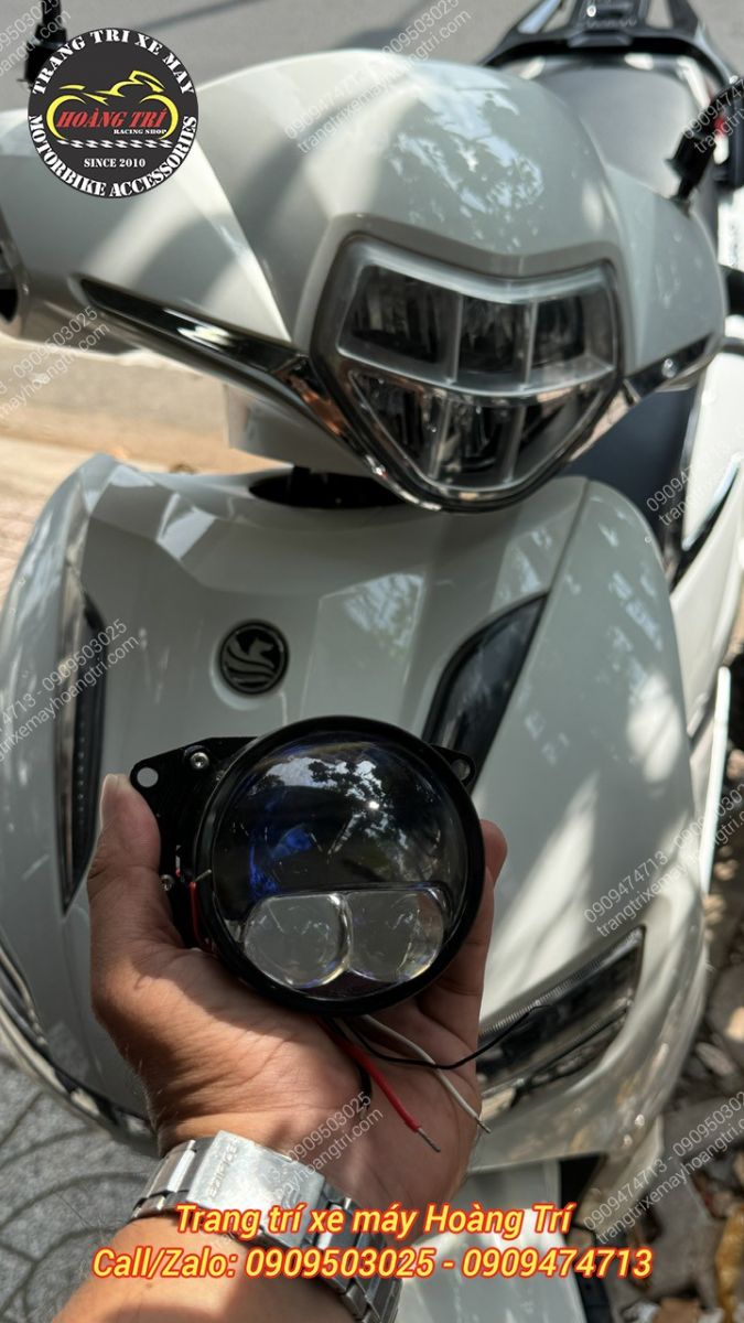 Trên tay bi cầu Titan CB150 HP chuẩn bị lắp vào xe máy điện Pega S giúp tăng sáng cho xe