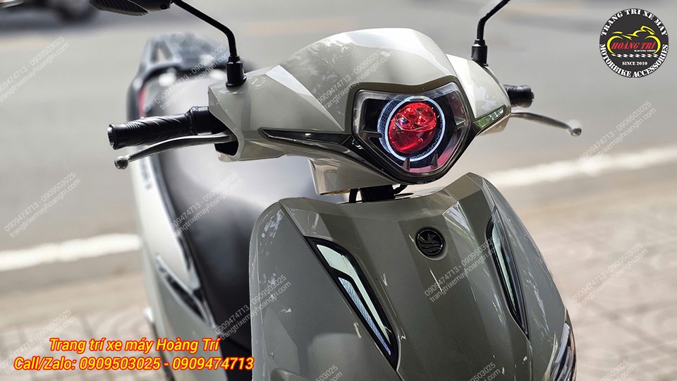 Bi cầu Titan được lắp đặt hoàn thiện đồng bộ với thiết kế đầu đèn xe Pega S tăng tính thẩm mỹ