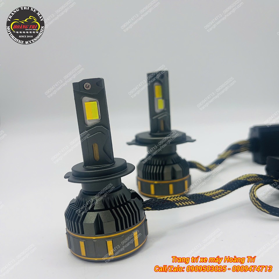 Bóng LED R14 H4 sở hữu dây nguồn gọn gàng, tương thích điện áp từ 9V - 32V (DC)