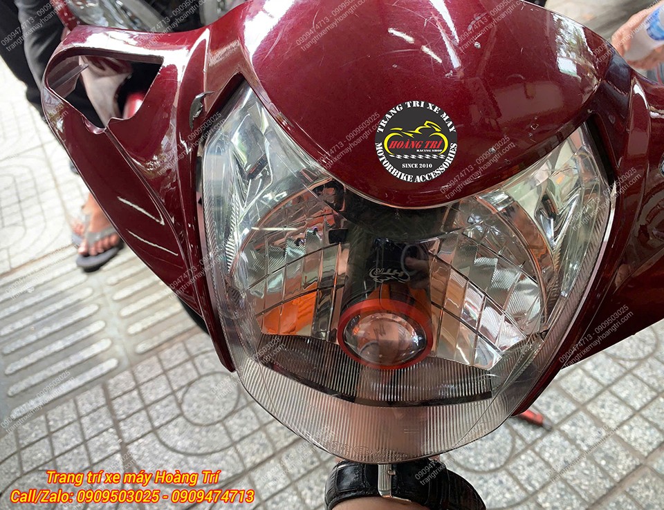 Bóng LED TJ-H4 Red lắp gọn trong chóa đèn, không cấn, giữ nguyên cấu trúc zin