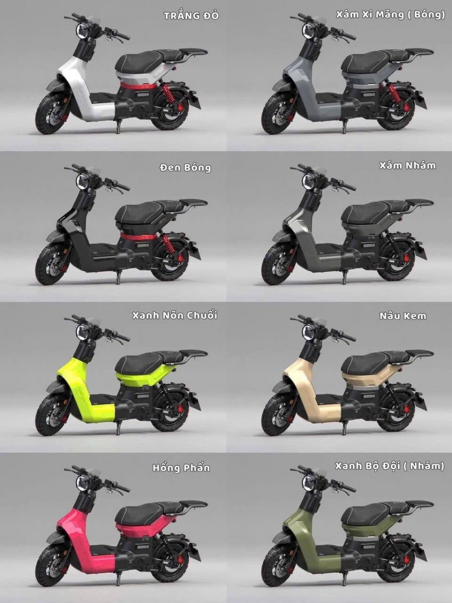 Xe điện TYPE3 Pro với 8 sự lựa chọn màu sắc phù hợp với giới trẻ