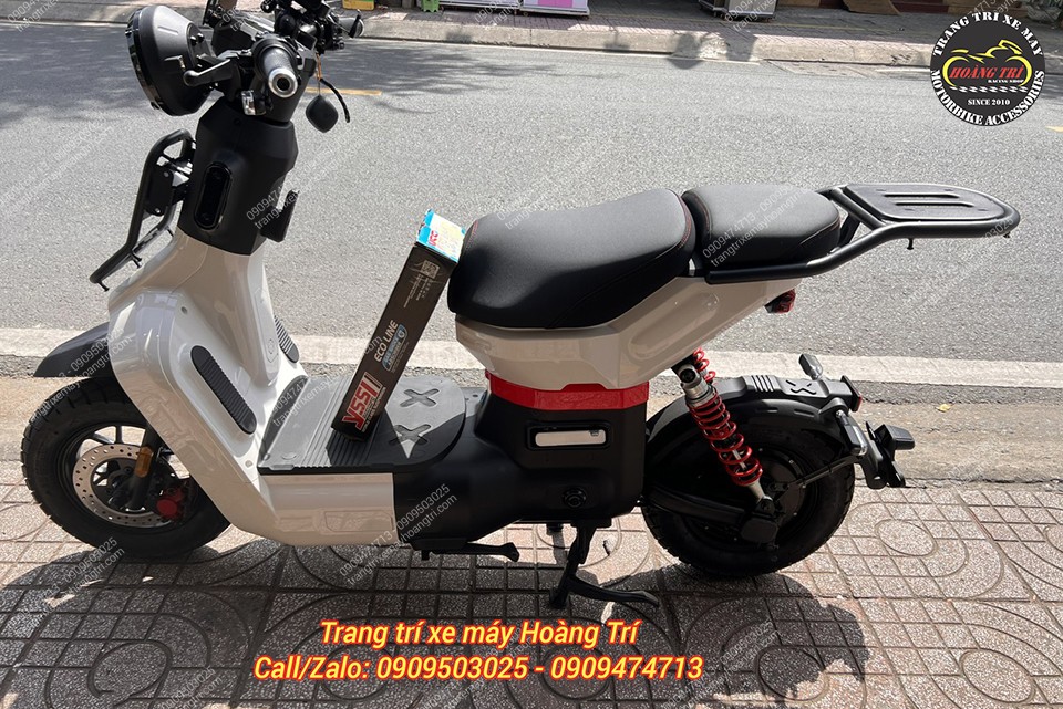 Toàn cảnh xe TYPE3 Pro màu trắng be sau khi nâng cấp phuộc, sẵn sàng trải nghiệm lái êm ái hơn