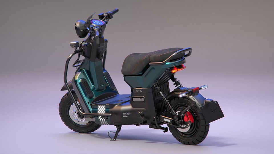 Xe điện TYPE3 Pro phối màu xanh lục bảo cá tính