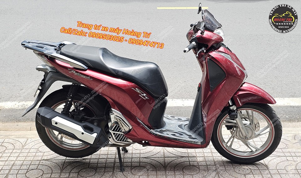 Toàn cảnh SH 2017 sau khi lắp đèn trợ sáng Kewig K11 tại Hoàng Trí Shop