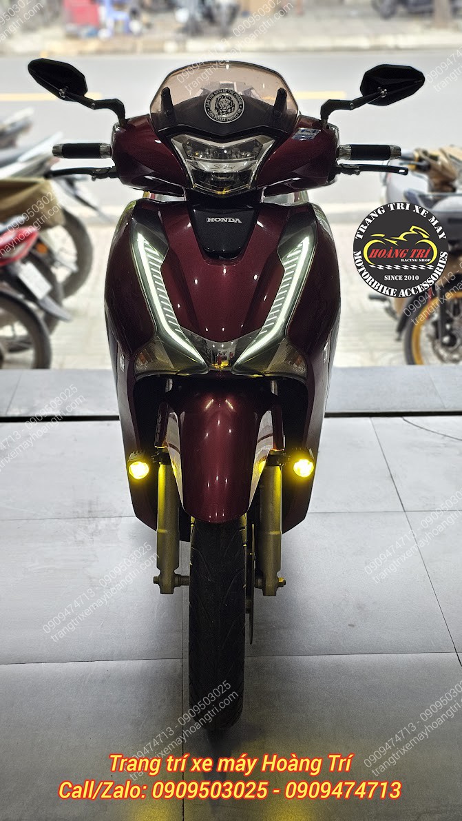 Ánh sáng vàng K11 giúp phá sương, tăng an toàn cho SH 2017 khi đi sương mù