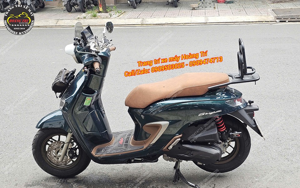 Toàn bộ Stylo 160 sau nâng cấp baga sau tựa lưng tăng tiện nghi sử dụng