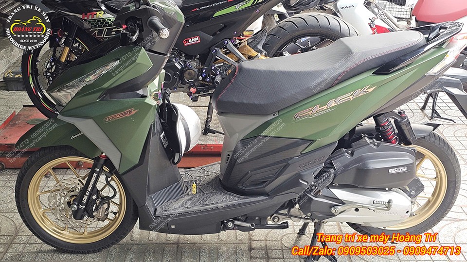 Tổng thể Honda Vario 2017 trước khi nâng cấp, xe đang sử dụng phuộc LCM và dàn chân độ sẵn