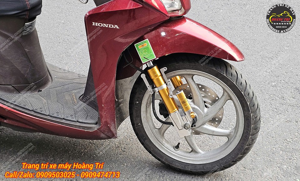 Tổng thể dàn chân trước Vision 2014 gắn phuộc Kingham, cải thiện thẩm mỹ và độ ổn định