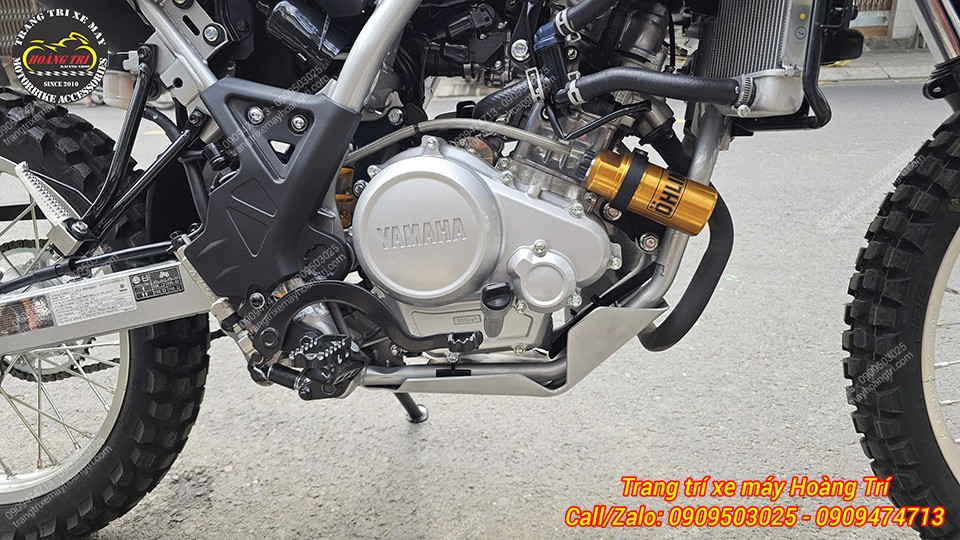 Ốp gầm nhôm WR155 bảo vệ động cơ hoàn hảo, phù hợp đi off-road bền bỉ