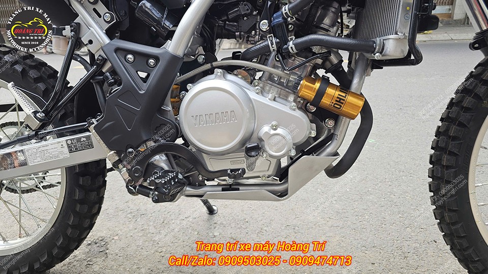 Ohlins lắp trên WR155 giúp giảm xóc hoàn hảo hơn và tăng thẩm mỹ nổi bật