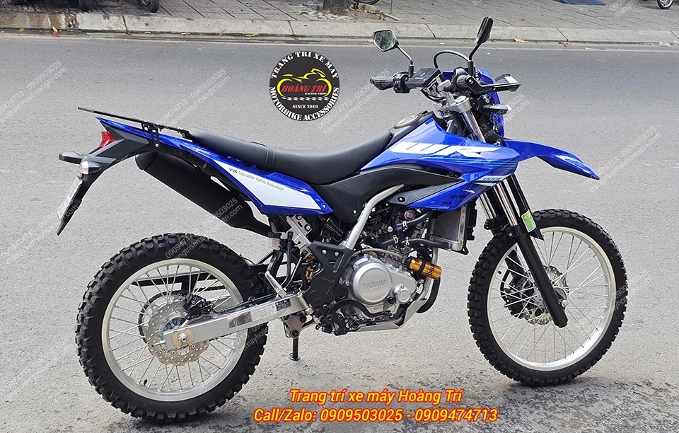 Toàn cảnh WR155 xanh độ Ohlins cho dáng xe cao ráo chuyên nghiệp hơn