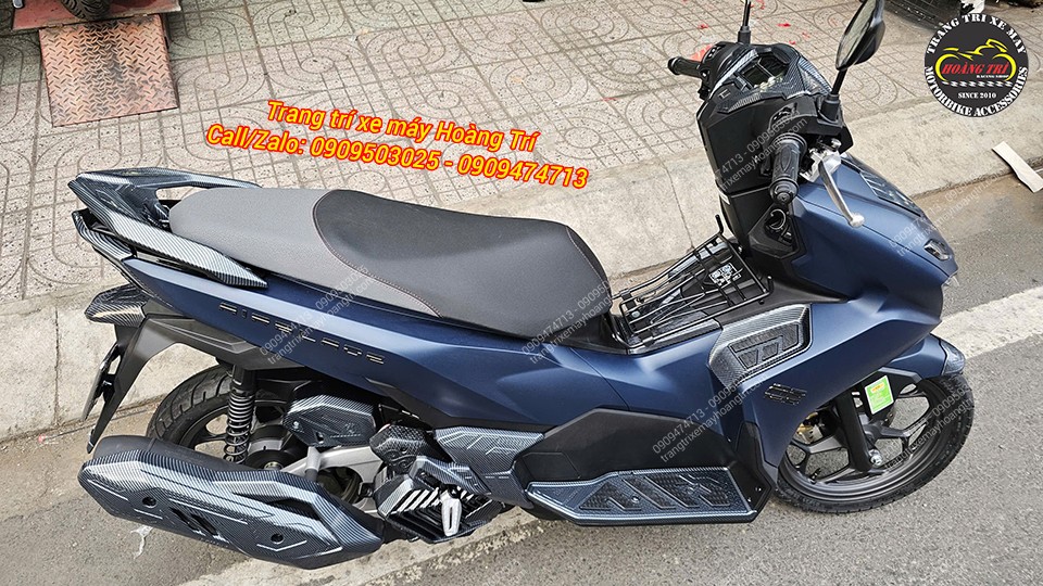 Ốp pô carbon Airblade 2026, thiết kế nhựa dày chịu nhiệt tốt