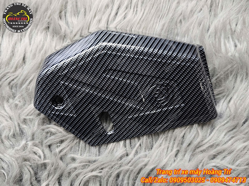 Ốp pô carbon lắp hoàn thiện trên Airblade 2026, bảo vệ pô zin và tăng vẻ thể thao