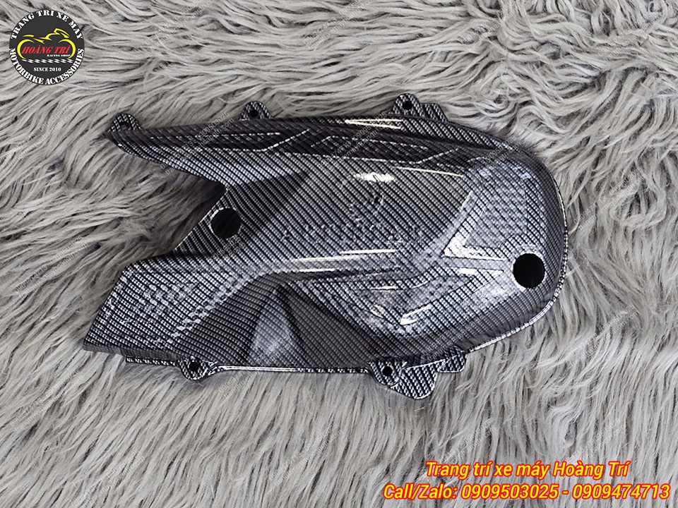 Ốp lốc máy trước carbon lắp Airblade 2026, vừa bảo vệ chống trầy vừa tạo điểm nhấn cho xe