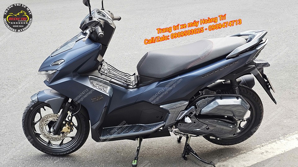 Ốp lốc máy sau Air Blade 2026 vân carbon, chuẩn zin từng vị trí bắt ốc cho xe