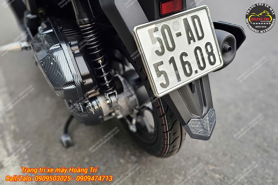 Cận cảnh bộ ốp dè trước sau carbon Airblade 2026 lắp chuẩn zin cho xe