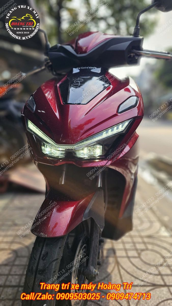 Góc nghiêng tổng thể Airblade 2026 trước khi dán decal, ngoại hình zin