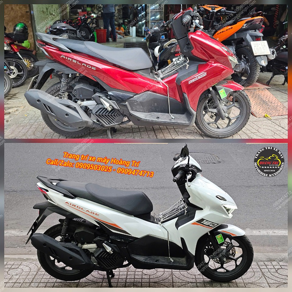 Toàn cảnh góc view bên phải của xe với dịch vụ dán decal đổi màu Airblade 2026