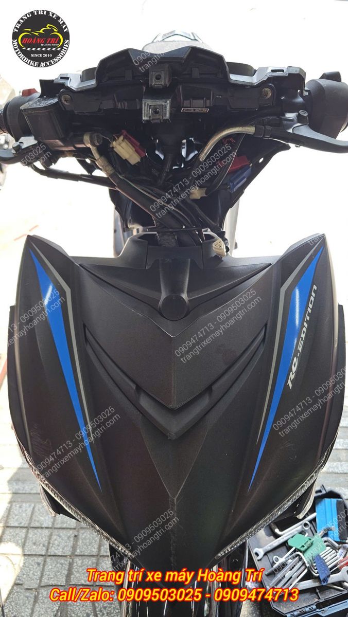 Cận cảnh đầu đèn trước Exciter 2019, chuẩn bị nâng cấp cụm đồng hồ LCD V2