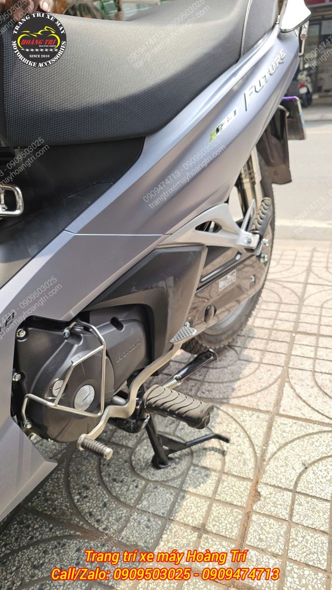 Tổng thể thân xe Future LED sau khi lên cần số 2 chiều, giúp sang số mượt mà