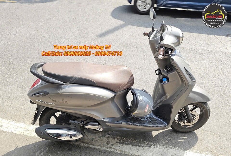 Toàn cảnh Yamaha Grande 2025 trang bị gác chân phụ, tăng tiện ích khi chở người ngồi sau