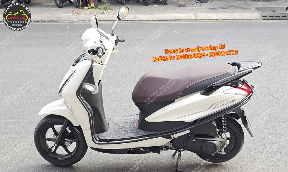 Tổng thể Latte 2025 sau khi lắp khung bảo vệ hoàn chỉnh, phù hợp di chuyển đô thị hoặc đi xa