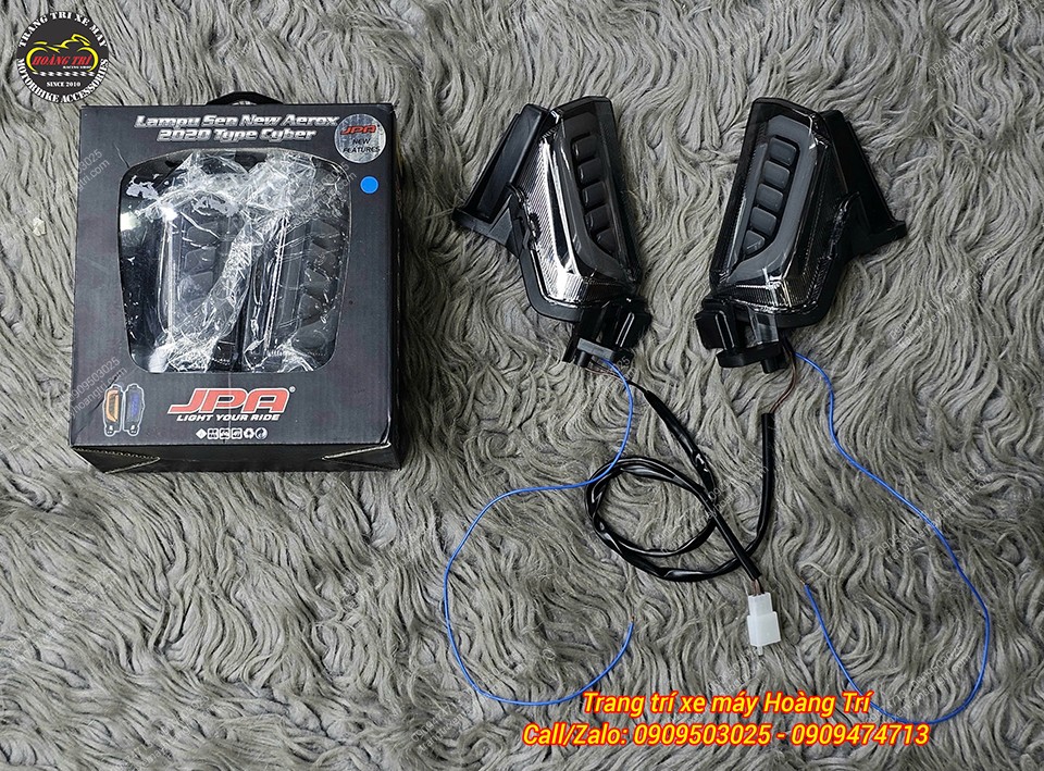 Trọn bộ cụm đèn xi nhan trước JPA cho Yamaha NVX kèm hộp zin, thiết kế hiện đại, hoàn thiện sắc sảo