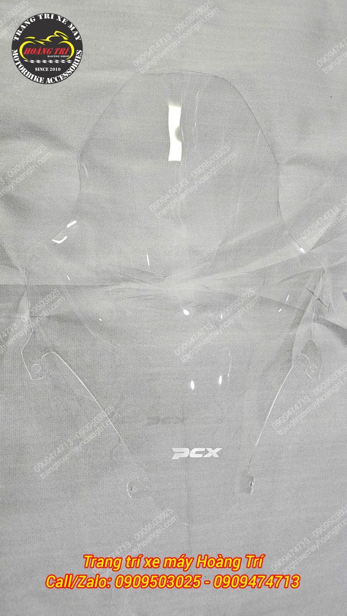 Kính chắn gió HTR màu trong suốt cho PCX 2018 giữ tầm nhìn rõ ràng khi di chuyển