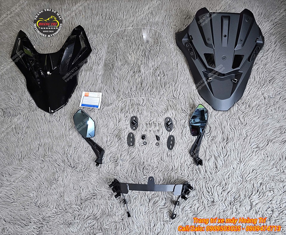 Toàn bộ combo phụ kiện PCX bao 6 món chuẩn chỉn cho xe PCX 160 2021 - 2024