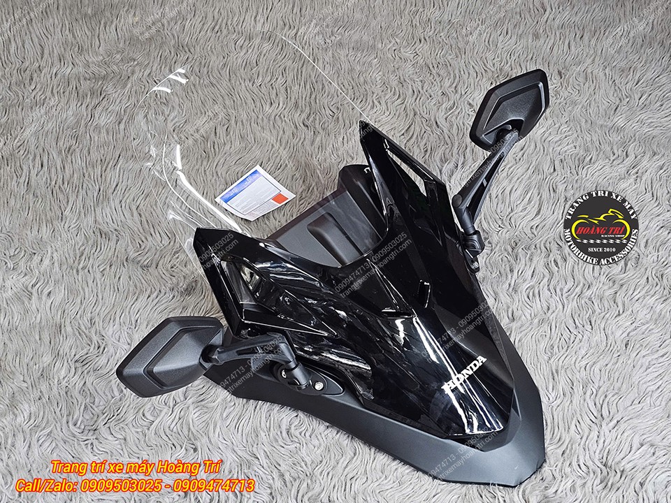 Tổng thể combo 6 phụ kiện được ghép lại với nhau tạo nên kính chắn gió kiểu Forza NCL