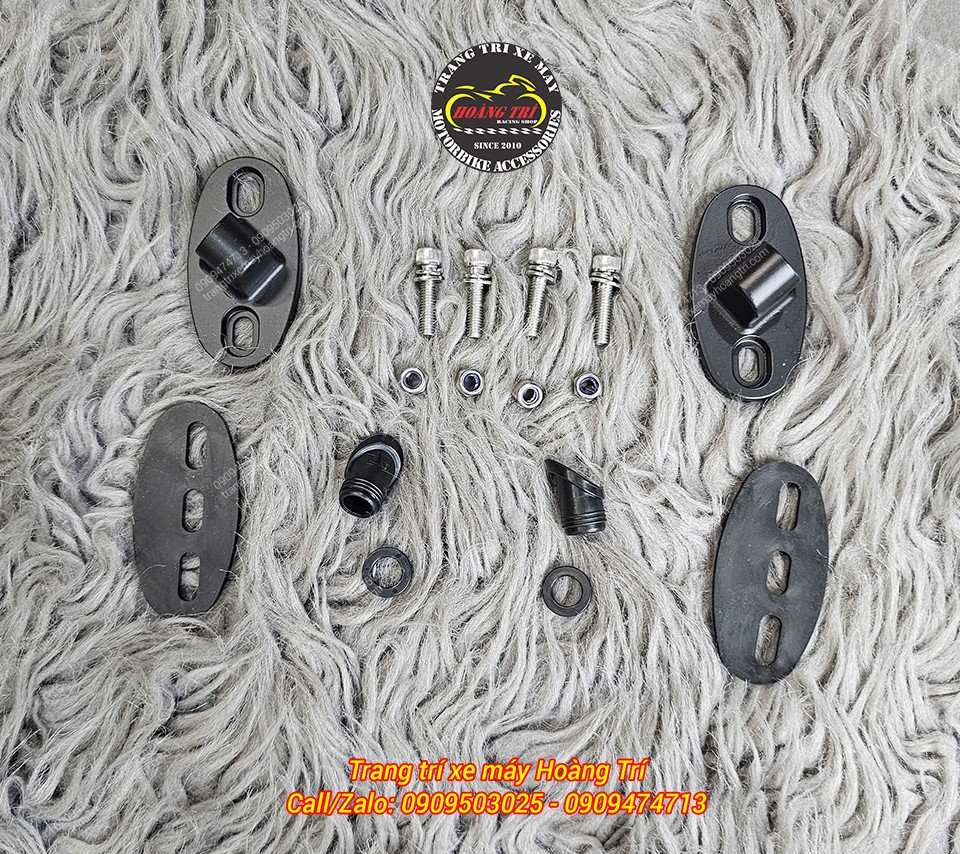 Bộ pát và ốc lắp kính chắn gió PCX 160 gia công chắc chắn, đầy đủ phụ kiện, lắp đặt chuẩn zin