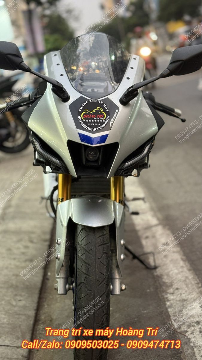 Mặt trước R15M sau khi hoàn tất chống đổ sườn, kết cấu xe cân đối, không lộ chi tiết thừa