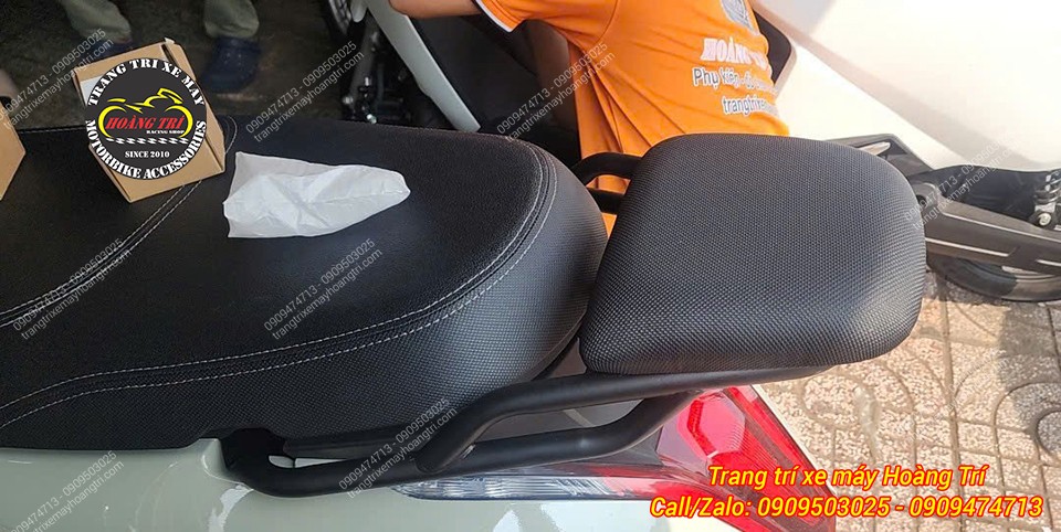 Cận cảnh chi tiết bag sau nối dài sơn tĩnh điện với độ hoàn thiện chi tiết