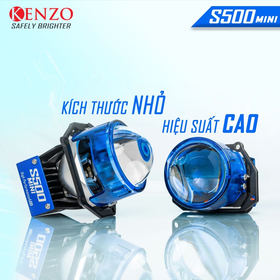 Kết cấu bi cầu Kenzo S500 Mini tinh gọn, cho ánh sáng mạnh, gom sáng tốt và ổn định
