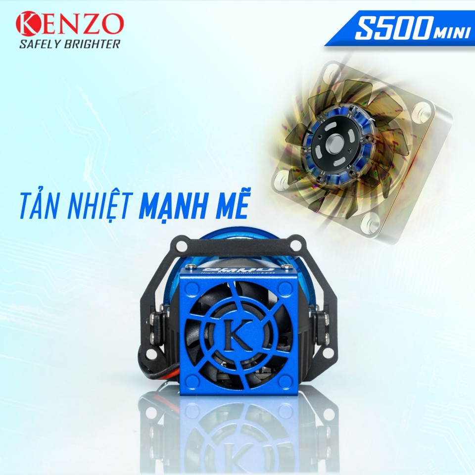 Hệ thống quạt tản nhiệt mạnh mẽ giúp bi cầu Kenzo S500 Mini hoạt động bền bỉ, ít sinh nhiệt