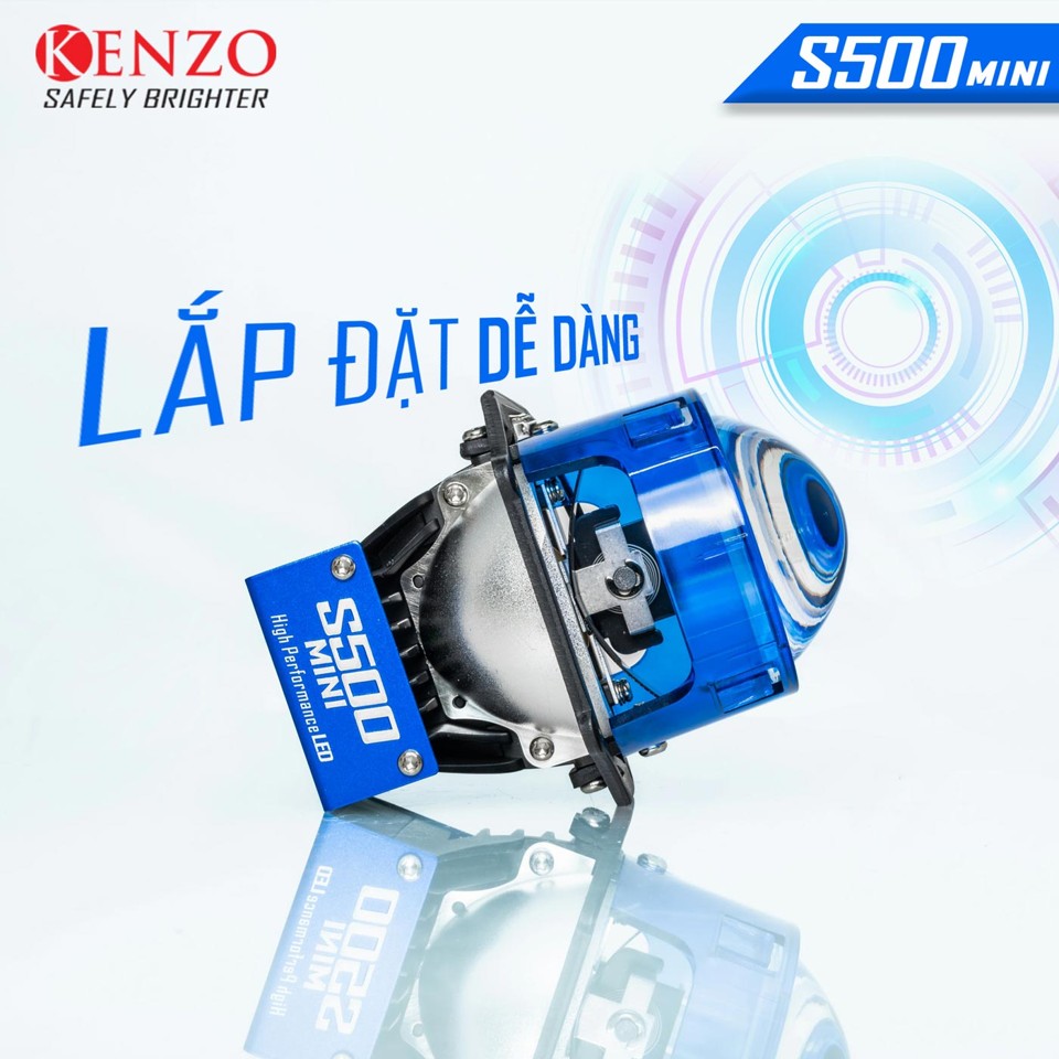Thiết kế chuẩn giúp bi cầu Kenzo S500 Mini dễ lắp đặt, giữ form cho chóa