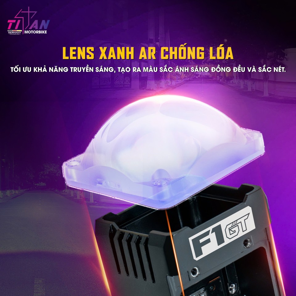 Lens xanh AR chống lóa giúp ánh sáng truyền đều, rõ ràng, hạn chế chói mắt người đối diện