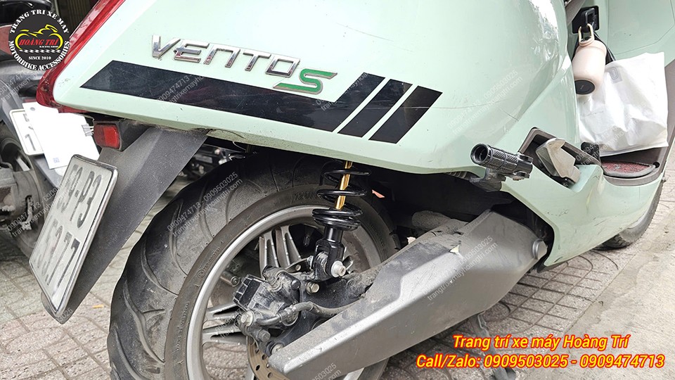 Phuộc RCB Series C2 ti vàng mang đến diện mạo mới và tăng trải nghiệm nhún cho xe Vento