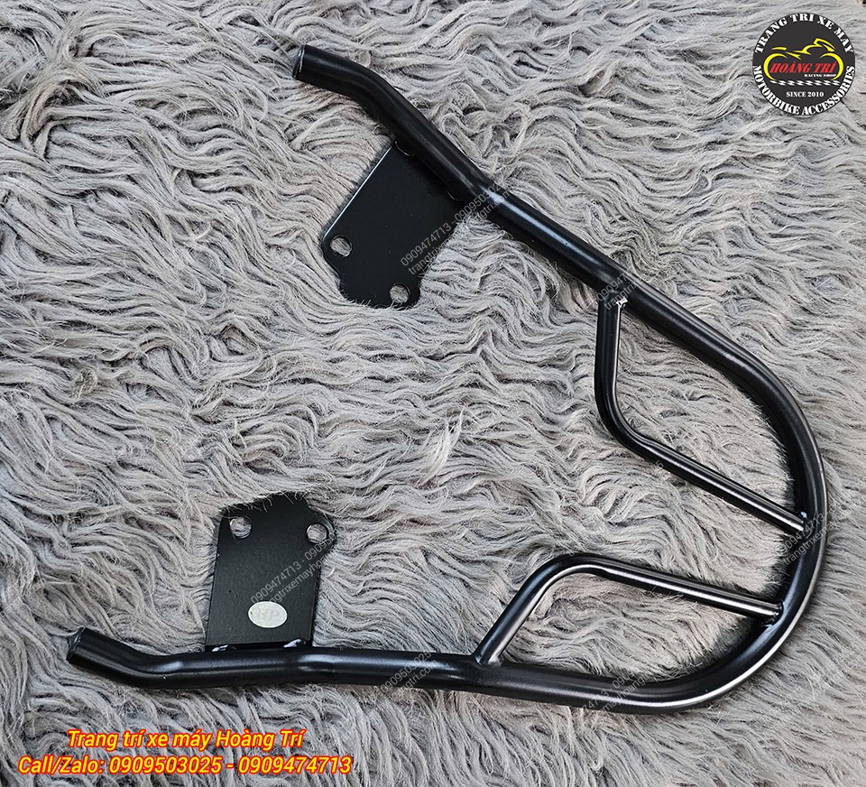 Baga sau nối dài Scoopy sơn đen tĩnh điện, thiết kế chuẩn form cho Scoopy 2021 - 2026