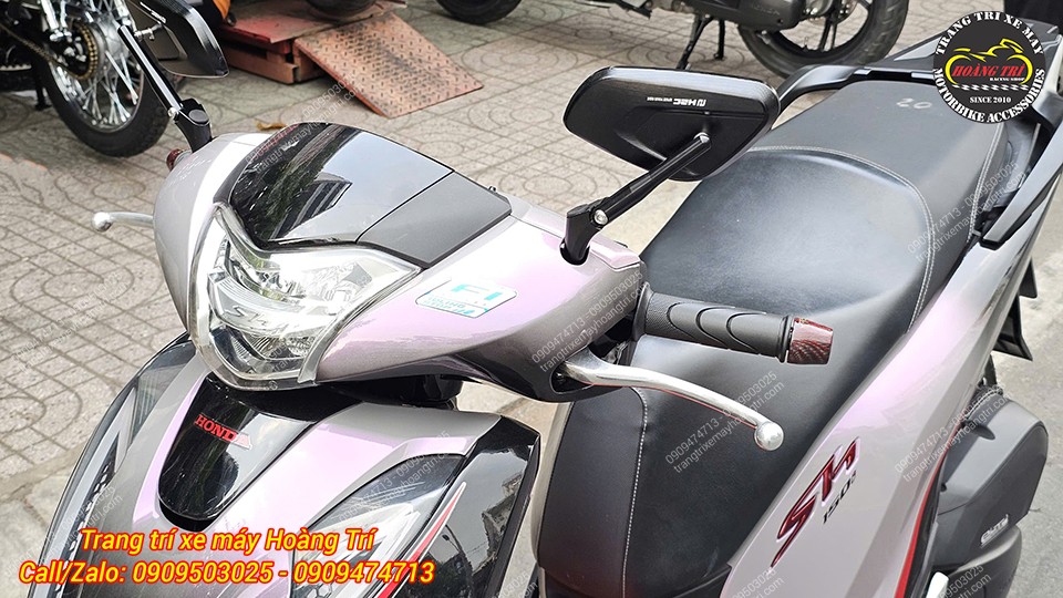 SH 2017 lắp kính hậu H2C E3 tăng thẩm mỹ cho xe và tầm quan sát cải thiện