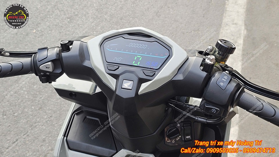 Đồng hồ Full LED Vario 125 khi bật máy, giao diện chào và quay về trạng thái thông số của xe hiện tại