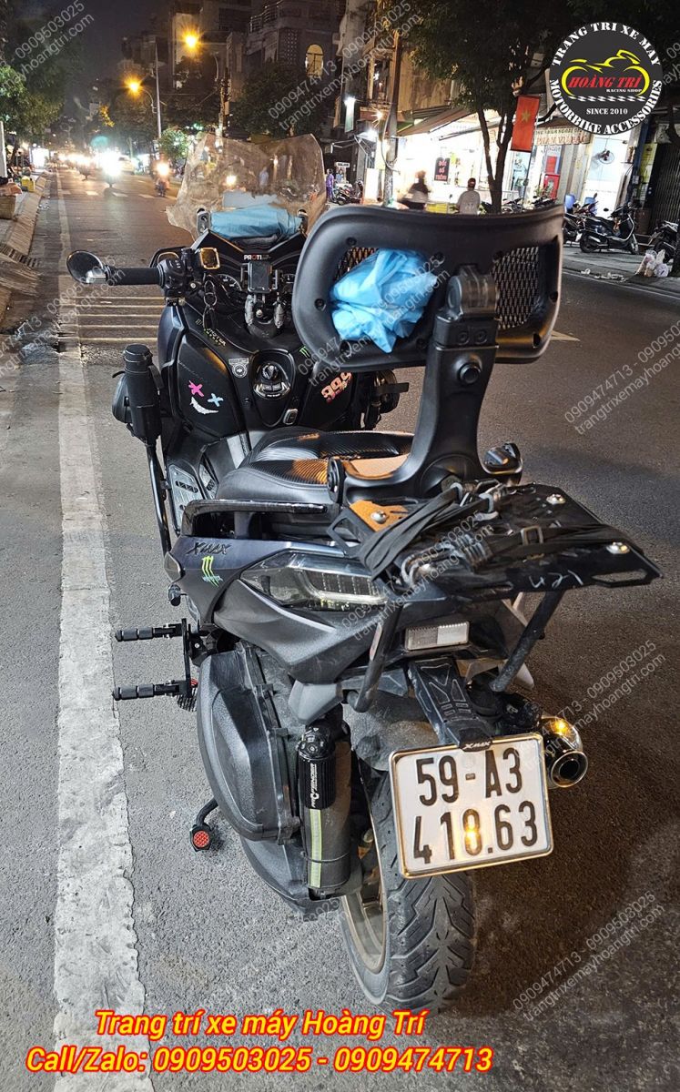 Combo gác chân phụ HTR và tựa lưng sau được nhiều anh em yêu thích và lựa chọn