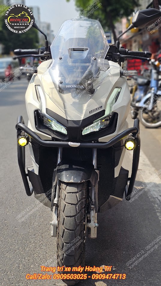 Tổng thể ADV hoàn thiện đèn trợ sáng mini Kewig K10, vừa tăng sáng vừa nâng cấp ngoại hình xe