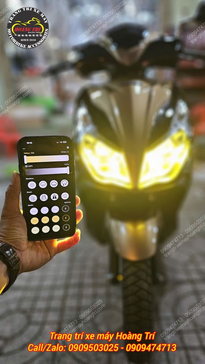 Airblade 2014 được nâng cấp mẫu đèn pha LED R14