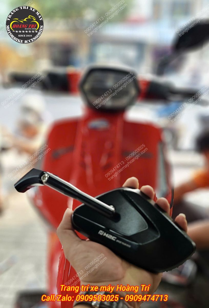 Thêm mẫu kính mới phù hợp cho anh em sở hữu xe Lambretta - Kính hậu kiểu H2C E3