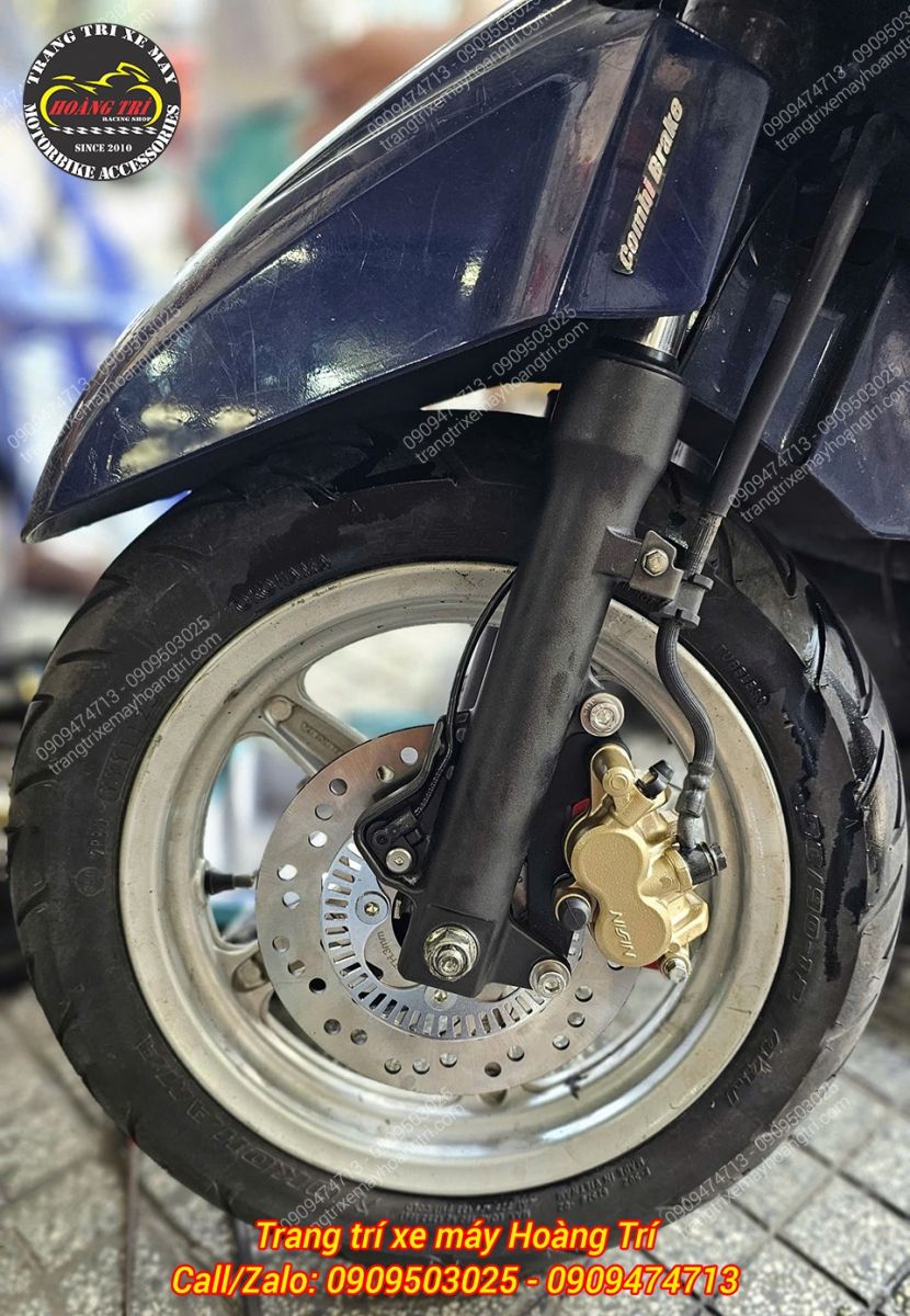 Vẫn đảm bảo vị trí mắt đọc trên phuộc trước giống như xe Lead 2025