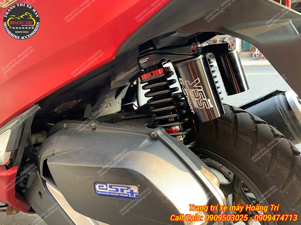 Phuộc được thiết kế với tông đen trông mạnh mẽ và độc đáo