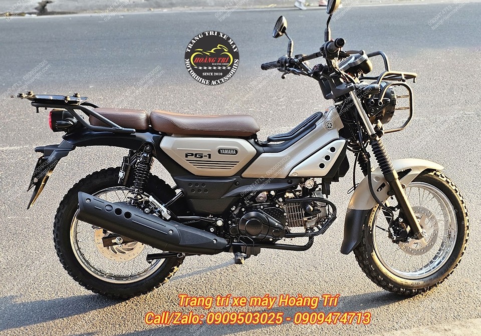 Tổng thể xe PG-1 sau nâng cấp thắng đĩa sau, ngoại hình hầm hố và đậm chất địa hình