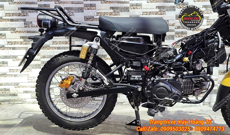 Shop chưa gắn lại pô xe để anh em có thể tham khảo rõ kiểu dáng sau khi PG-1 nâng cấp thắng đĩa sau