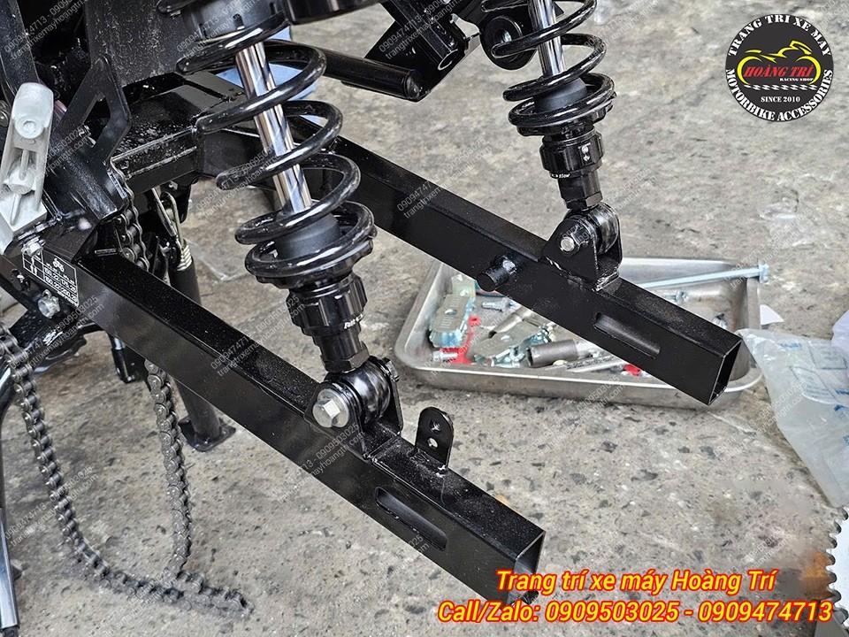 Đã sẵn sàng các bước, chỉ cần lắp niềng sau nữa là hoàn thiện lắp đặt đĩa sau cho PG-1